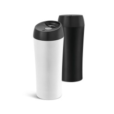 Copo de viagem em aço inox, térmico com parede dupla isolada a ar 470 mL Personalizado