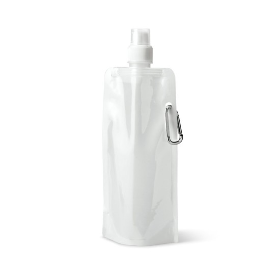 Squeeze dobrável em PE com bico de sistema "push-pull" e acabamento mate 460 mL Personalizado