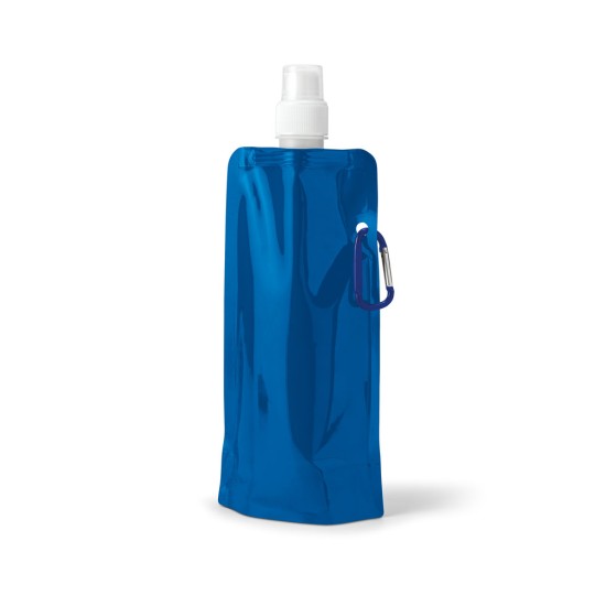 Squeeze dobrável em PE com bico de sistema "push-pull" e acabamento mate 460 mL Personalizado