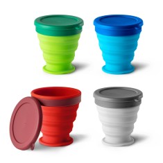 Copo de viagem em silicone 240 mL Personalizado
