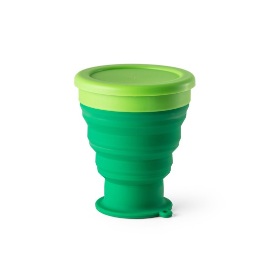 Copo de viagem em silicone e PP 400 mL Personalizado