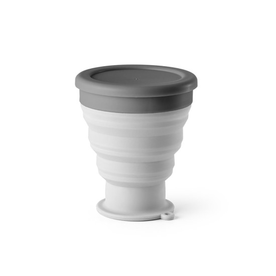 Copo de viagem em silicone e PP 400 mL Personalizado