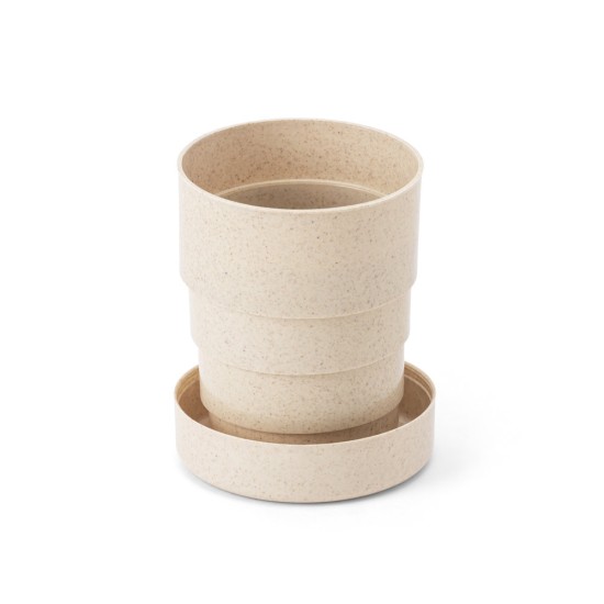 Copo de viagem retrátil em fibra de bambu (50%) e PP (50%) 210 mL Personalizado