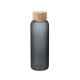 Squeeze de vidro borossilicato fosco com tampa em bambu 500 mL Personalizado