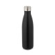 Garrafa em aço inox de parede dupla térmica, isolada a vácuo, com tampa em aço inox 500 mL Personalizada