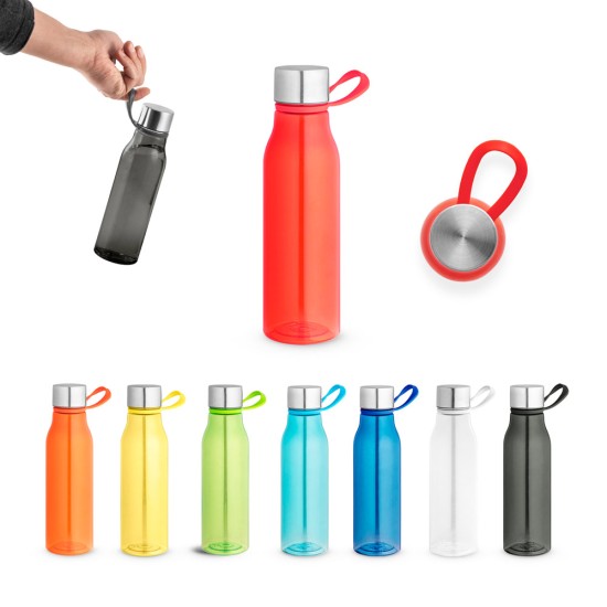 Squeeze em PET 100% reciclado com alça de silicone 590 mL Personalizado