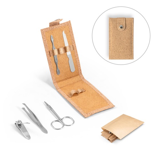Conjunto de manicure em cortiça Personalizado