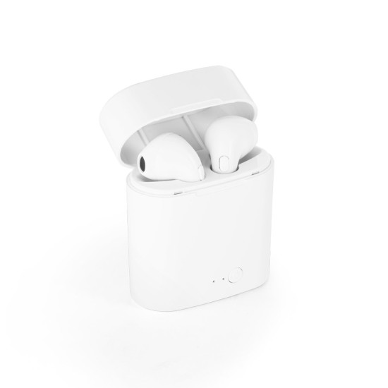 Fone de ouvido wireless em ABS com microfone e autonomia de 1h50 Personalizado