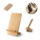 Carregador por indução (wireless) super-rápido e suporte em bambu para smartphone 15 W Personalizado