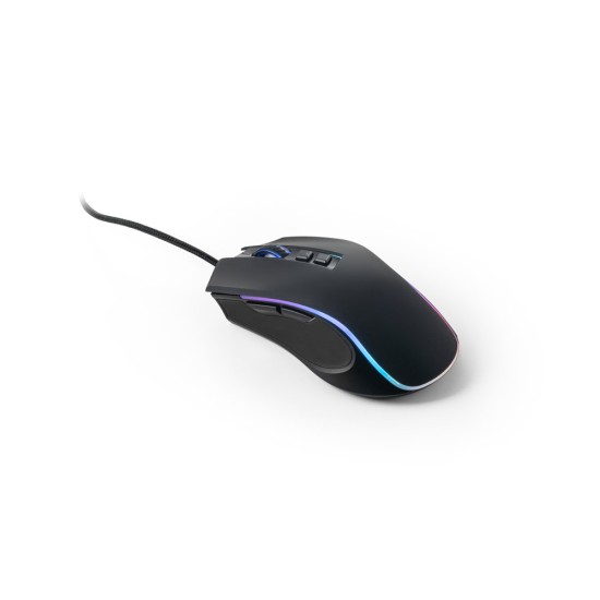 Mouse para jogos em ABS com acabamento em borracha Personalizado