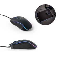 Mouse para jogos em ABS com acabamento em borracha Personalizado