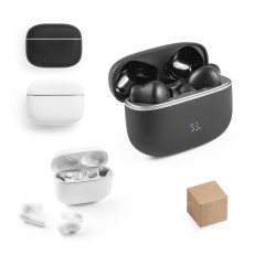 Fones de ouvido wireless em ABS 100% reciclado, com ANC e autonomia de 7h Personalizada