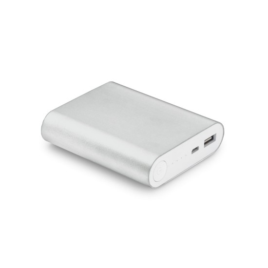 Bateria portátil em alumínio e bateria de lítio com capacidade de 8'000 mAh Personalizada