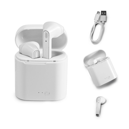 Fones de ouvido wireless em ABS e autonomia de 6h Personalizada