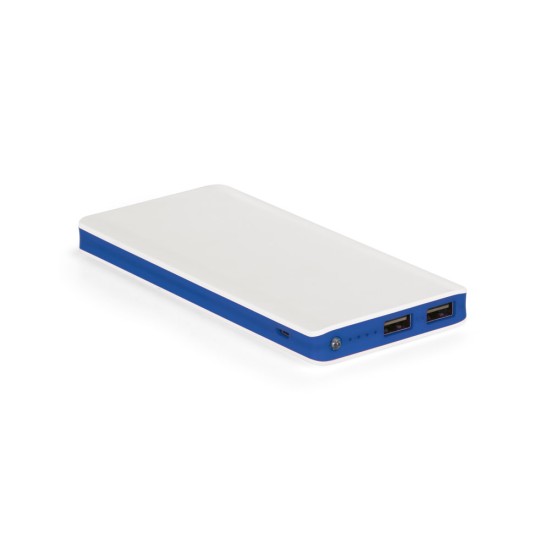 Bateria portátil em ABS com LED e capacidade de 10'000 mAh Personalizada