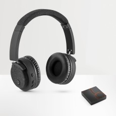 Fones de ouvido sem fios em ABS e tecido com autonomia de 16h Personalizada