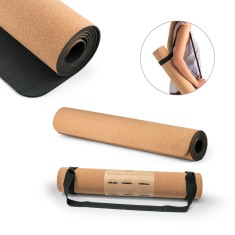 Tapete de exercício para yoga em cortiça e TPE com espessura até 3.7 mm Personalizado