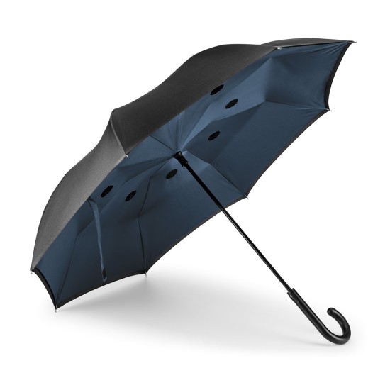 Guarda-chuva reversível em pongee 190T com fecho automático Personalizada