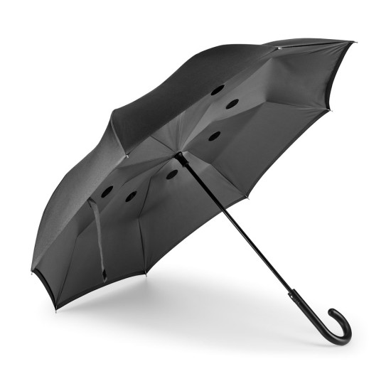 Guarda-chuva reversível em pongee 190T com fecho automático Personalizada