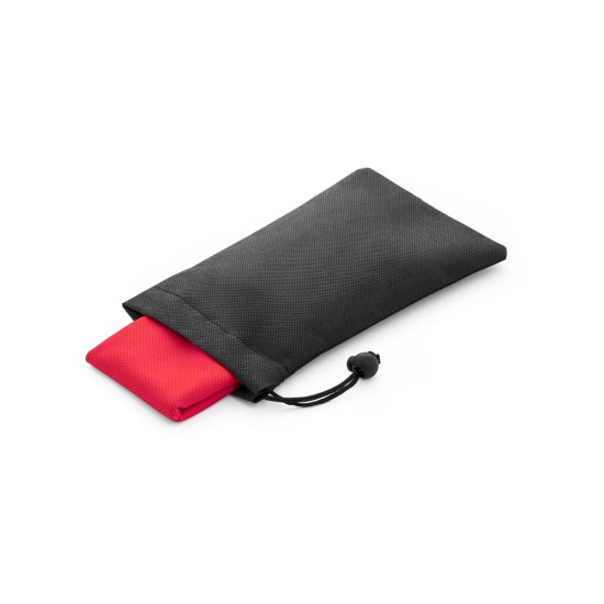 Toalha esportiva refrescante em poliéster 100% reciclado com bolsa em non-woven Personalizada