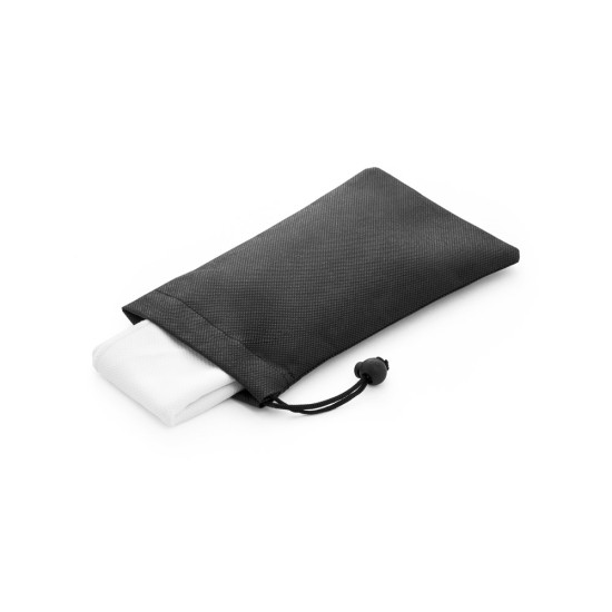 Toalha esportiva refrescante em poliéster 100% reciclado com bolsa em non-woven Personalizada