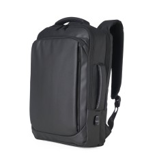 Mochila couro sintético usb 17 litros para empresas