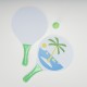 Kit frescobol 2 raquetes e 1 bolinha brinde