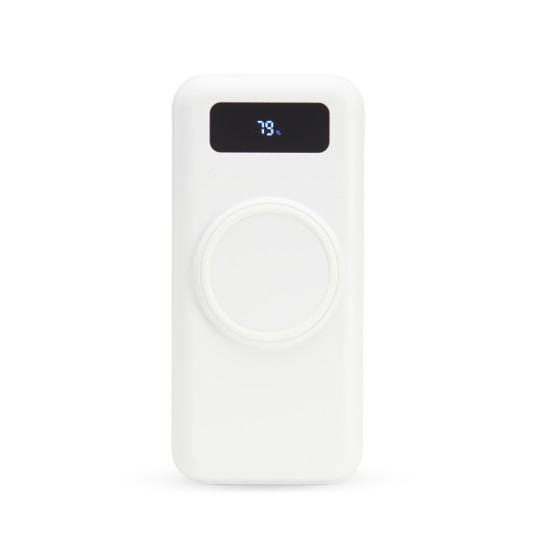 Power bank 10.000mah com carregamento via indução ou via cabo personalizado