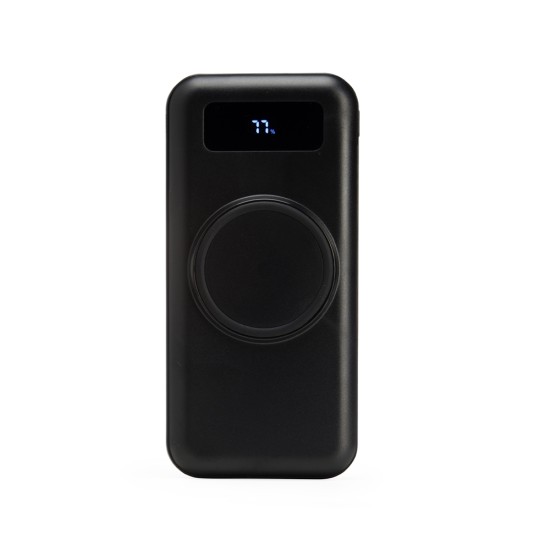 Power bank 10.000mah com carregamento via indução ou via cabo personalizado