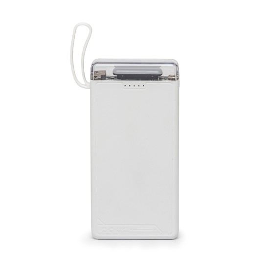 Power bank 10.000mah com lanterna e multissaídas personalizado