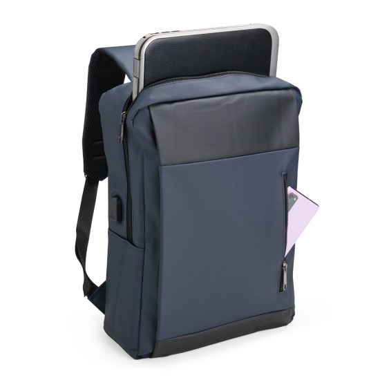 Mochila pu impermeável antifurto 22l personalizado