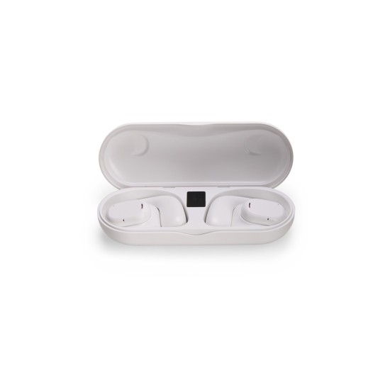Fone de ouvido bluetooth com case carregador promocional