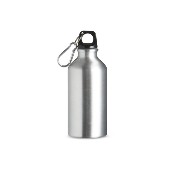 Squeeze alumínio 420ml com mosquetão para empresas
