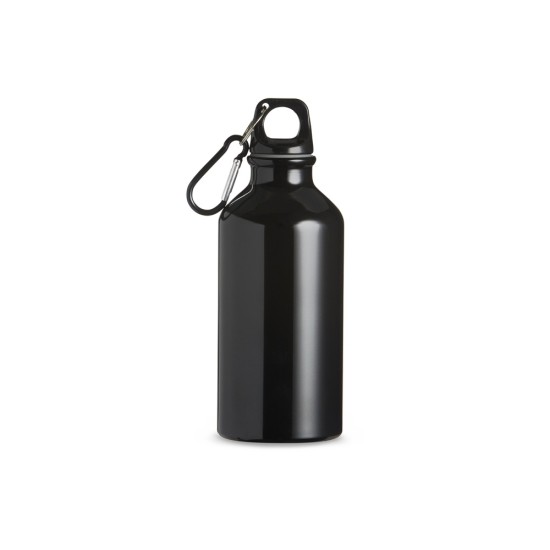 Squeeze alumínio 420ml com mosquetão para empresas