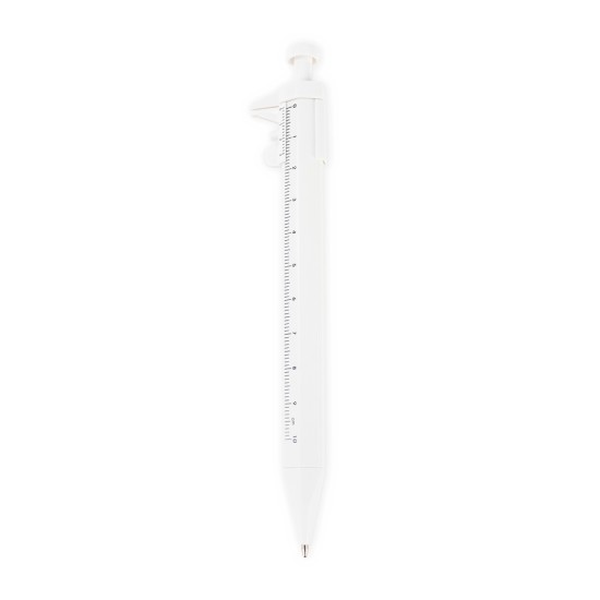 Caneta plástica paquímetro para brinde