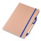Caderno para anot. kraft com caneta promocional