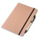 Caderno para anot. kraft com caneta promocional