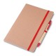 Caderno para anot. kraft com caneta promocional