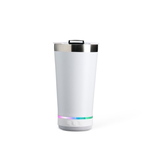 Copo térmico 400ml com caixa de som promocional