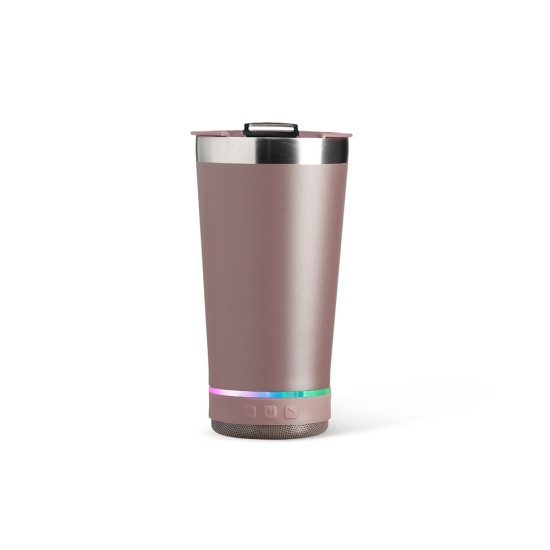 Copo térmico 400ml com caixa de som promocional