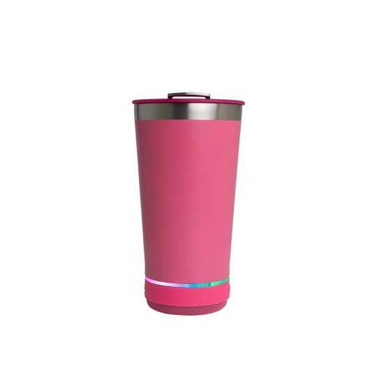 Copo térmico 400ml com caixa de som promocional