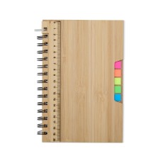 Caderno a5 bambu promocional