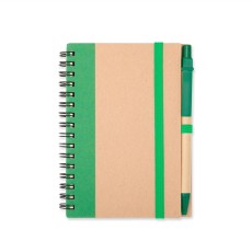 Caderno ecológico com caneta personalizado