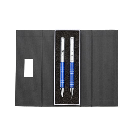 Kit caneta e lapiseira de metal para empresas
