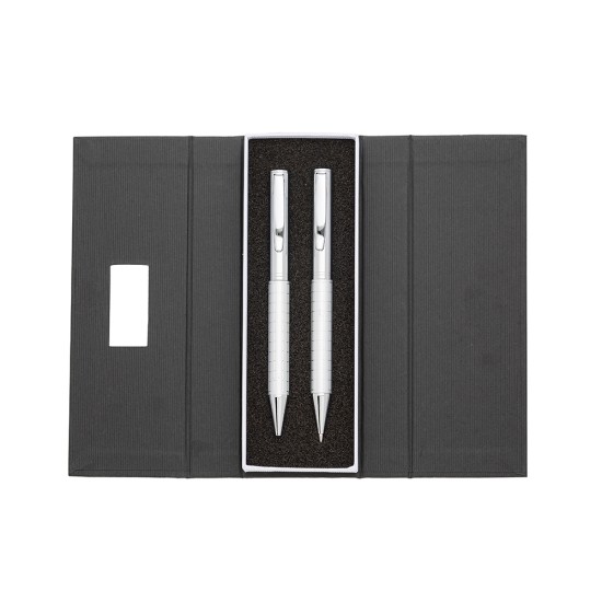 Kit caneta e lapiseira de metal para empresas
