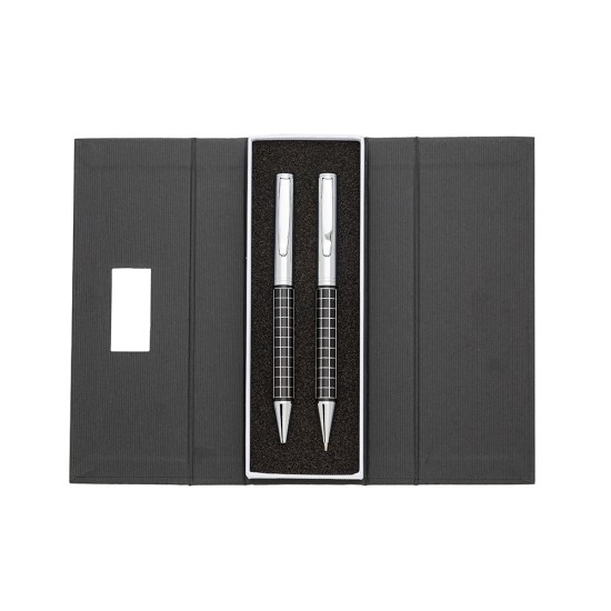 Kit caneta e lapiseira de metal para empresas