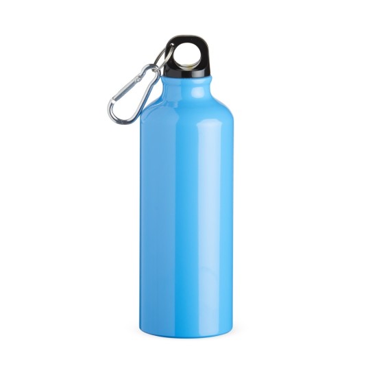 Squeeze aluminio 500ml com bico e mosquetão brinde