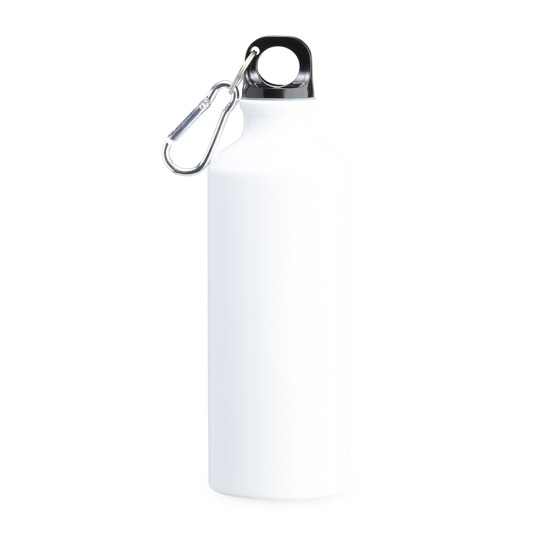 Squeeze aluminio 500ml com bico e mosquetão brinde