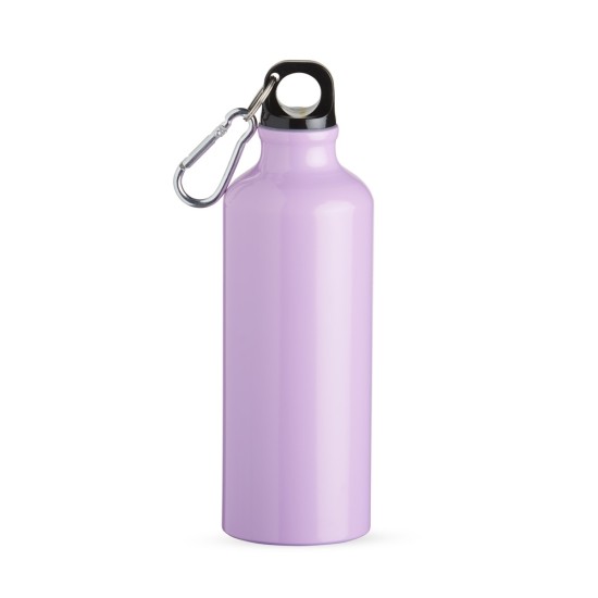 Squeeze aluminio 500ml com bico e mosquetão brinde