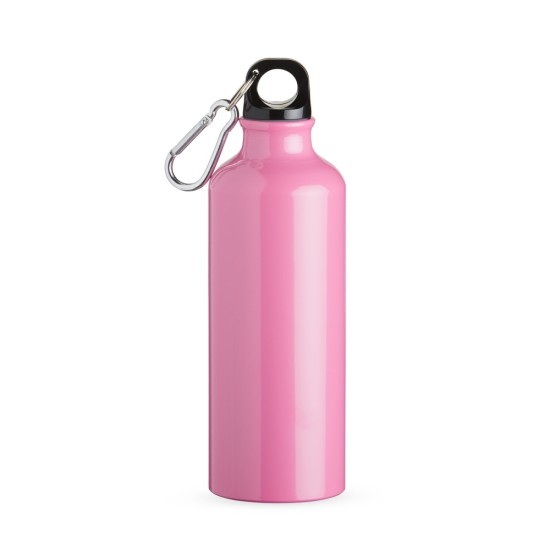 Squeeze aluminio 500ml com bico e mosquetão brinde